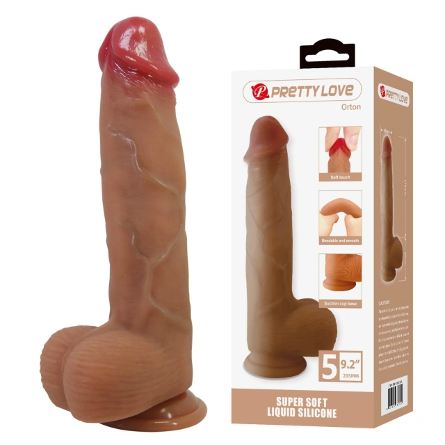 Dildo z Przyssawką Silikonowy Orton 9.2